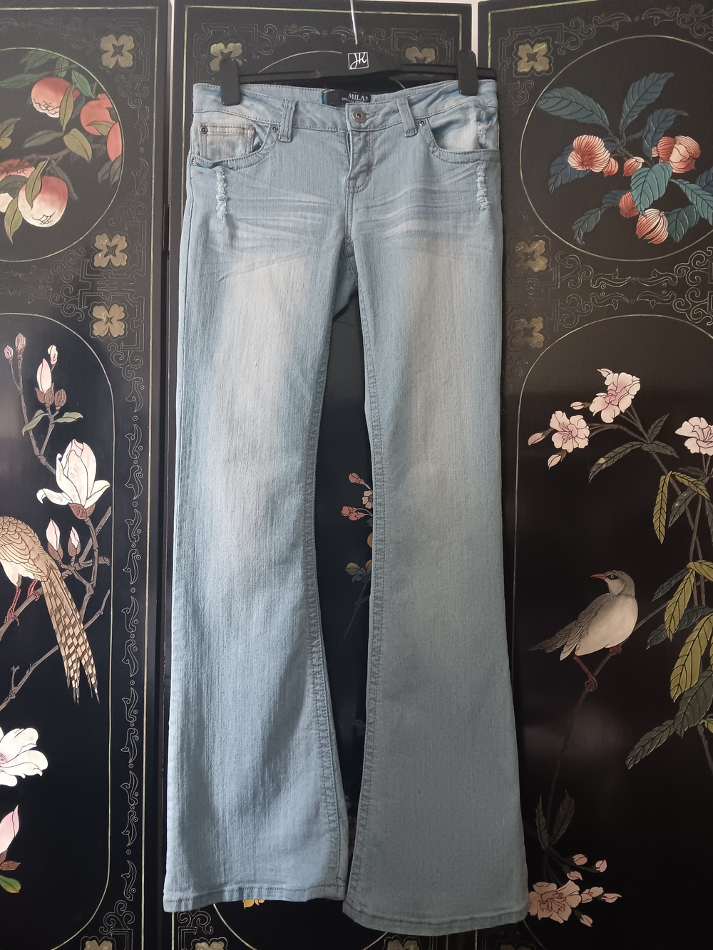 Milan Light Blue Wide Leg Flare Jeans